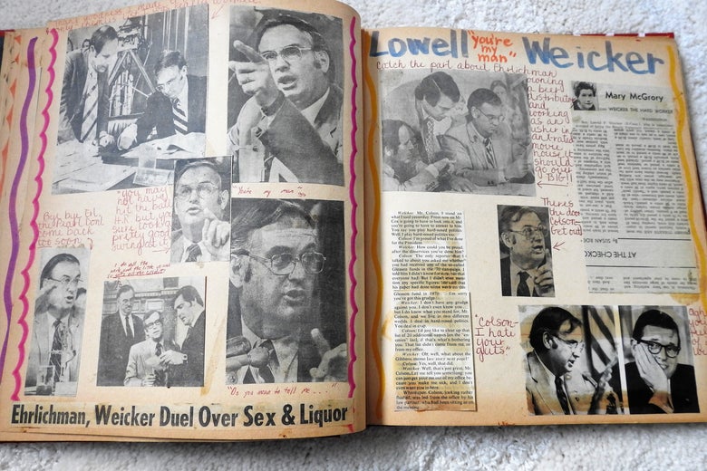 Watergate scrapbook, Weicker.